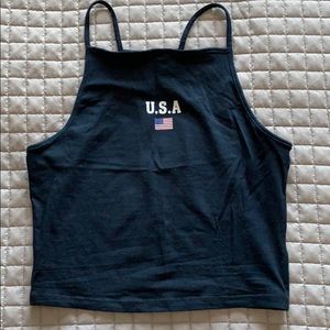 Only worn once before H&M USA tank top